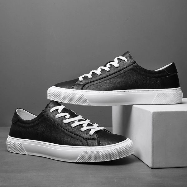 fashion men leather shoes fashion white sneakers classic men shoes 2020 new outdoor flats, Black
fashion men leather shoes fashion white sneakers classic men shoes 2020 new outdoor flats, Black