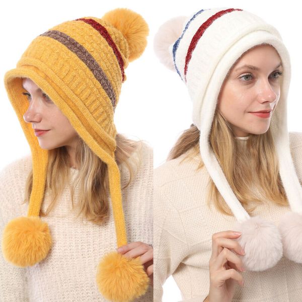 fashion women's hat winter fur pom pom knit beanie ski cap bobble cute beanies 6 colors, Blue;gray
fashion women's hat winter fur pom pom knit beanie ski cap bobble cute beanies 6 colors, Blue;gray