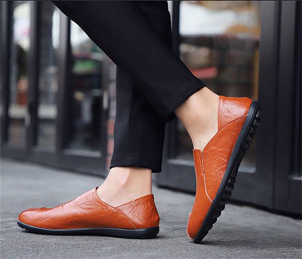 genuine leather designer mens shoes spring summer plus size 37-47 flats breath luxury driving slip on casual male loafers, Black
genuine leather designer mens shoes spring summer plus size 37-47 flats breath luxury driving slip on casual male loafers, Black