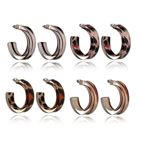 qcooljly leopard grain tortoise shell big hook acrylic earrings simple c shaped vintage drop earrings jewelry brincos, Silver
qcooljly leopard grain tortoise shell big hook acrylic earrings simple c shaped vintage drop earrings jewelry brincos, Silver