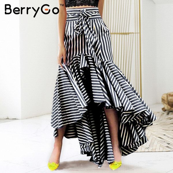 berrygo elegant lace up stripe trumpet skirt vintage mermaid high waist women casual skirts autumn winter long skirt high street, Black
berrygo elegant lace up stripe trumpet skirt vintage mermaid high waist women casual skirts autumn winter long skirt high street, Black