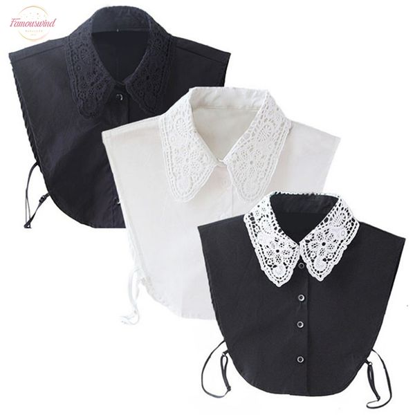 womens regular fake lace shirt blouse peter pan detachable collar tie vintage 3 colors drop shipping good quality, White
womens regular fake lace shirt blouse peter pan detachable collar tie vintage 3 colors drop shipping good quality, White