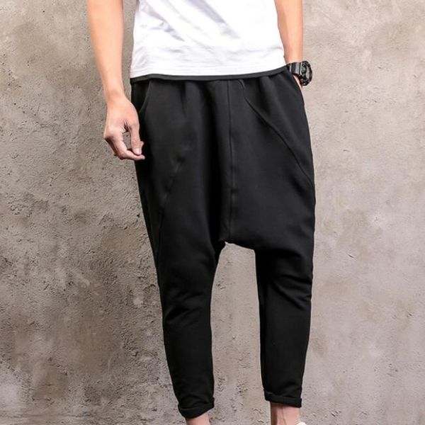 spring summer comfort cotton mens sweatpants loose baggy pants soild full length elastic waist harem pants drop crotch trousers, Black
spring summer comfort cotton mens sweatpants loose baggy pants soild full length elastic waist harem pants drop crotch trousers, Black