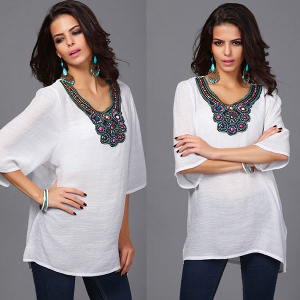 maternity wear women large size bamboo cotton pregnant women shirt embroidery plus fat large size maternity dress 11, White
maternity wear women large size bamboo cotton pregnant women shirt embroidery plus fat large size maternity dress 11, White