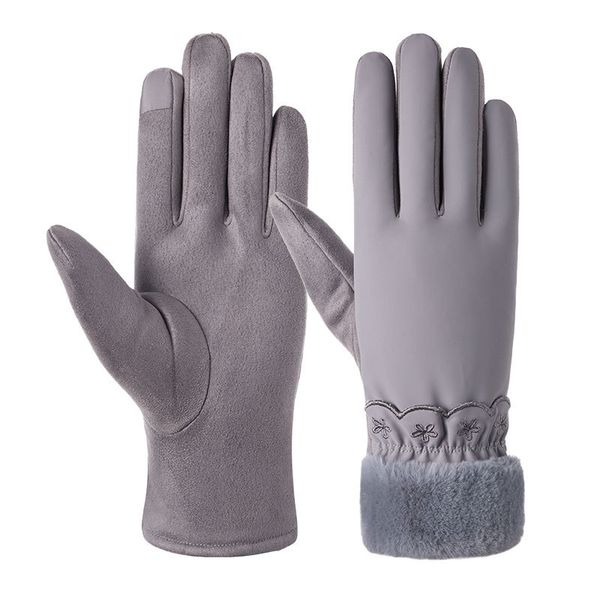 winter female plus plush thick wrist warm cashmere imitation leather cycling mittens women velvet touch screen driving glove c64, Blue;gray
winter female plus plush thick wrist warm cashmere imitation leather cycling mittens women velvet touch screen driving glove c64, Blue;gray