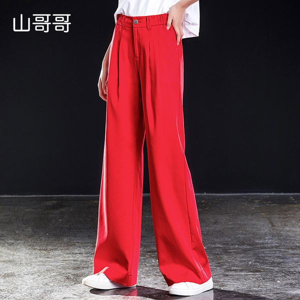 black/red microfiber women wide leg pants 2019 high waist zipper solid straight ladies trousers plus size 4xl 5xl 6xl summer, Blue
black/red microfiber women wide leg pants 2019 high waist zipper solid straight ladies trousers plus size 4xl 5xl 6xl summer, Blue