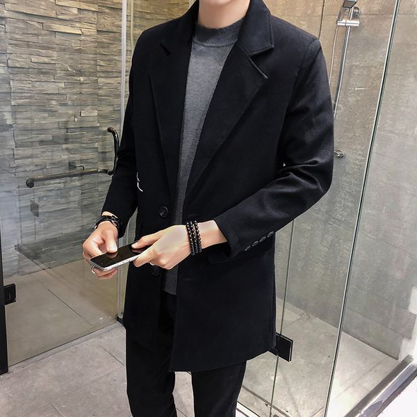mens 2020 luxury designer clothes autumn and winter new korean fashion handsome mid-length windbreaker mens woolen coat casual clothes, Tan;black
mens 2020 luxury designer clothes autumn and winter new korean fashion handsome mid-length windbreaker mens woolen coat casual clothes, Tan;black