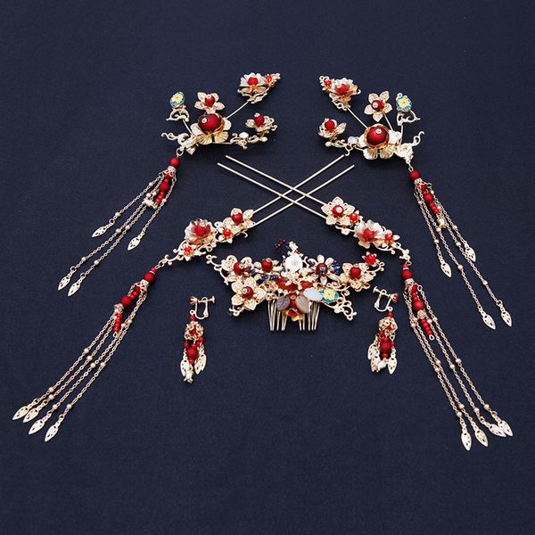 chinese style bride headwear vintage wedding dress hair accessories anceint costume ornaments flower women bridal hairpin
chinese style bride headwear vintage wedding dress hair accessories anceint costume ornaments flower women bridal hairpin