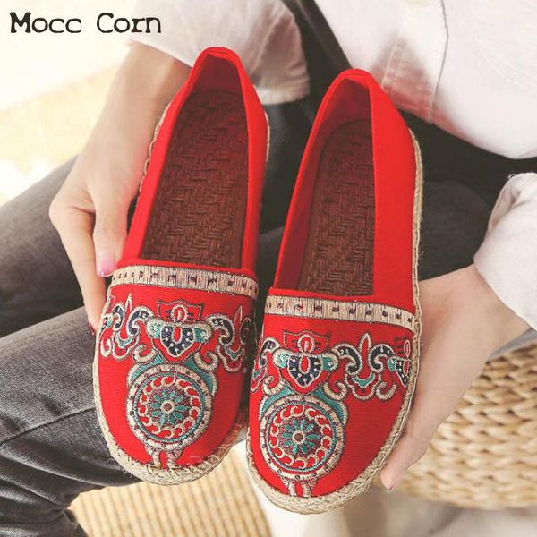 women ballet flats shoes slip on casual lady embroidery canvas shoes flat loafers breathable espadrilles linen zapatos mujer, Black
women ballet flats shoes slip on casual lady embroidery canvas shoes flat loafers breathable espadrilles linen zapatos mujer, Black