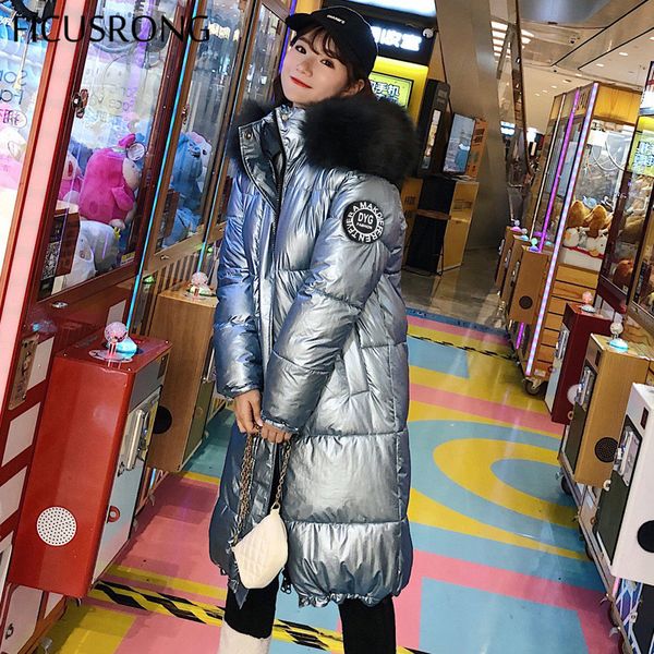 ficusrong fashion glossy epaulet long womens winter jackets hooded coat warm shining babric stylish fur collar down parkas coat, Black
ficusrong fashion glossy epaulet long womens winter jackets hooded coat warm shining babric stylish fur collar down parkas coat, Black