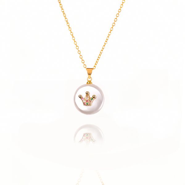 fashion boho multi colored pearl pendant necklace women's unique pearl inlaid zircon charm necklace jewelry gift, Silver
fashion boho multi colored pearl pendant necklace women's unique pearl inlaid zircon charm necklace jewelry gift, Silver