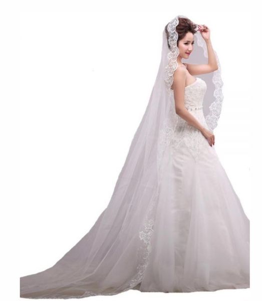bridal veils 2017 ssyfashion 3 meters lace decoration long train wedding veil bride married wedding accessories c19041101, Slivery;golden
bridal veils 2017 ssyfashion 3 meters lace decoration long train wedding veil bride married wedding accessories c19041101, Slivery;golden