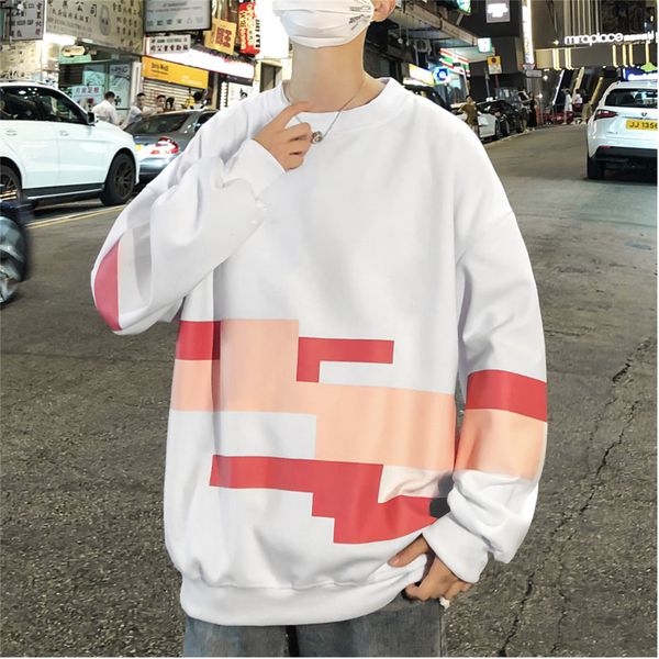 2019 autumn and winter clothing new loose round neck geometric mosaic printing sweatshirt fashion casual pullover m-xl, Black
2019 autumn and winter clothing new loose round neck geometric mosaic printing sweatshirt fashion casual pullover m-xl, Black
