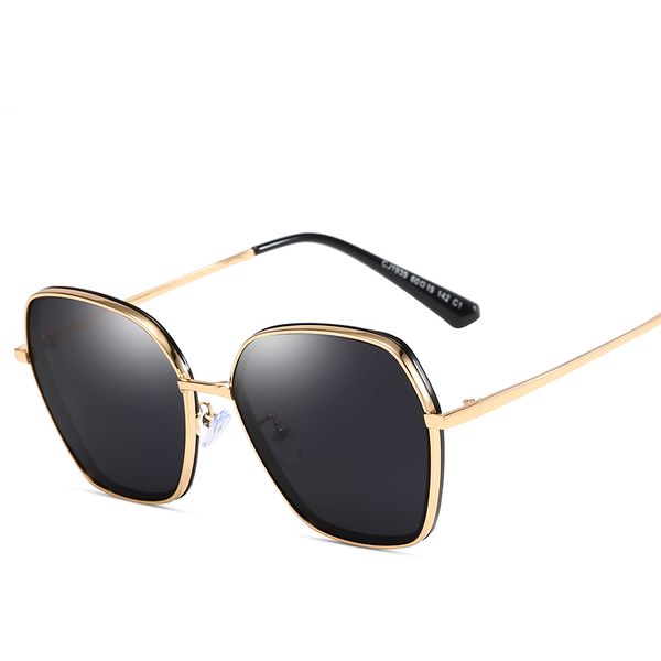 new polarized sun glasses with tac uv400 black lens metal big frames driving travelling sunglasses for men women 1939cj, White;black
new polarized sun glasses with tac uv400 black lens metal big frames driving travelling sunglasses for men women 1939cj, White;black