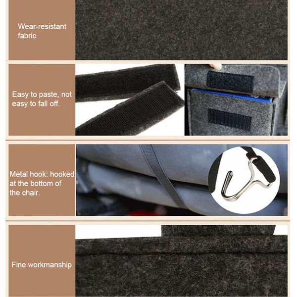 car storage bag universal seat back organizer bags felt backseat holder multi-pockets container c44
car storage bag universal seat back organizer bags felt backseat holder multi-pockets container c44