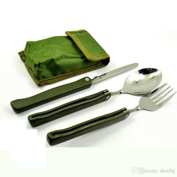 3 in 1 multifunction outdoor portable stainless steel toos folding tableware folding spoon fork knife portable picnic dinnerware with pounch
3 in 1 multifunction outdoor portable stainless steel toos folding tableware folding spoon fork knife portable picnic dinnerware with pounch