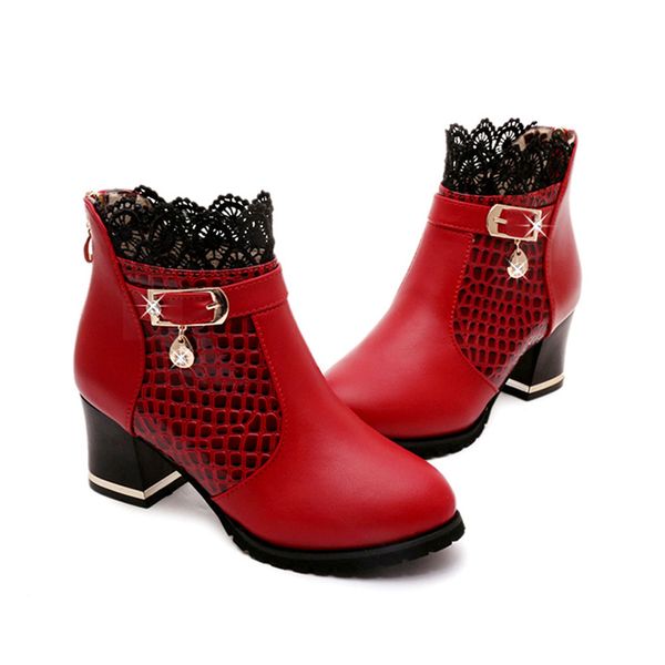 sagace elegant women's ankle boots 2019 winter high heel leather short boot wedding party formal dress lace short shoes 1107, Black
sagace elegant women's ankle boots 2019 winter high heel leather short boot wedding party formal dress lace short shoes 1107, Black