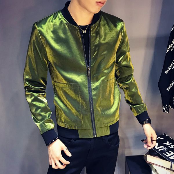 fancy dj club outfit bomber hommeshinny black blue silve green jacket slim fit bomberjacket men sharp jaquetas masculino, Black;brown
fancy dj club outfit bomber hommeshinny black blue silve green jacket slim fit bomberjacket men sharp jaquetas masculino, Black;brown