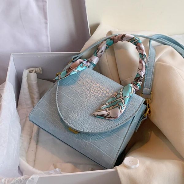 elegant female ribbon tote bag 2020 new high-quality leather women's handbag crocodile pattern shoulder messenger bag 
elegant female ribbon tote bag 2020 new high-quality leather women's handbag crocodile pattern shoulder messenger bag