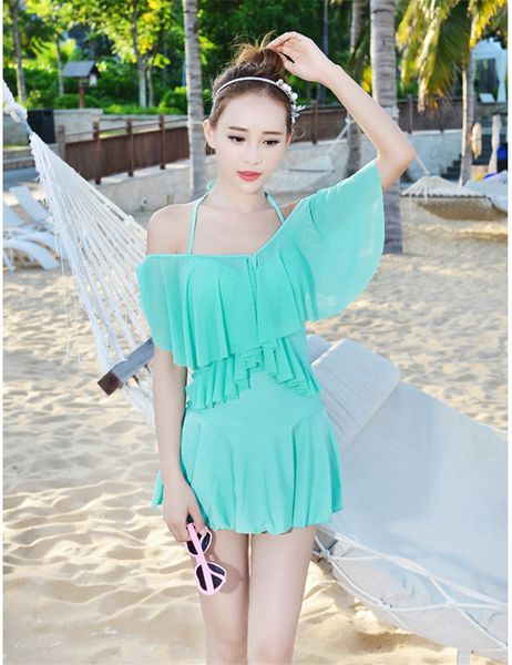 5 colors unique design women's swimming suit skirt bathing suits one piece swimwear solid swimsuit beach dress ladies -2xl, White;black
5 colors unique design women's swimming suit skirt bathing suits one piece swimwear solid swimsuit beach dress ladies -2xl, White;black