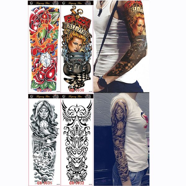 4 piece temporary tattoo sticker pray mechanical design full flower tattoo with arm body art big large fake tattoo stick
4 piece temporary tattoo sticker pray mechanical design full flower tattoo with arm body art big large fake tattoo stick