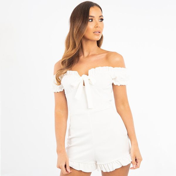 joyfunear white bow ruffles playsuit short sleeve 2019 summer rompers womens jumpsuit overalls bodycon playsuit clothes, Black;white
joyfunear white bow ruffles playsuit short sleeve 2019 summer rompers womens jumpsuit overalls bodycon playsuit clothes, Black;white