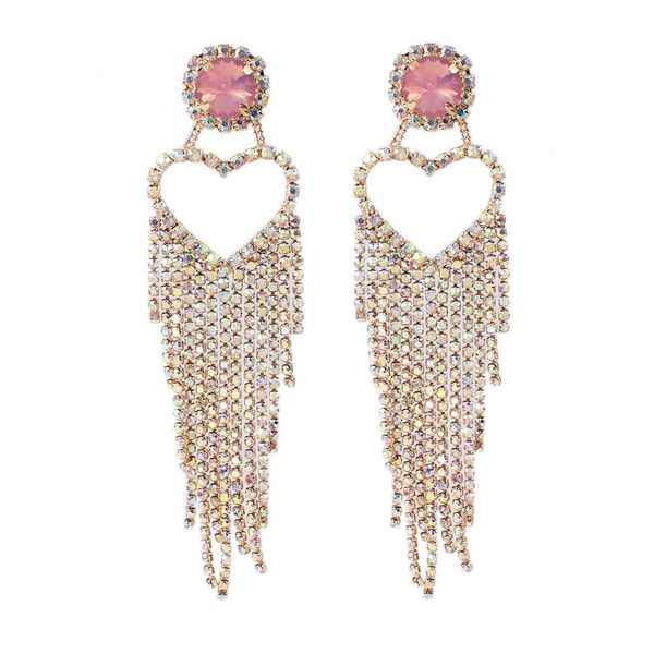 dangle & chandelier wedding jewelry rhinestones tassel earrings heart statement drop for women bride party accessories uken, Silver
dangle & chandelier wedding jewelry rhinestones tassel earrings heart statement drop for women bride party accessories uken, Silver