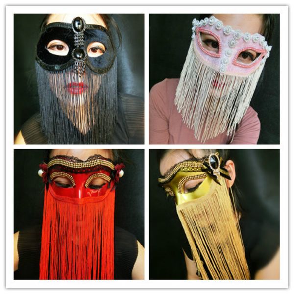 venice high-end tassel belly dance mask halloween cosplay party mask christmas stage catwalk exaggerated headwear, Silver
venice high-end tassel belly dance mask halloween cosplay party mask christmas stage catwalk exaggerated headwear, Silver