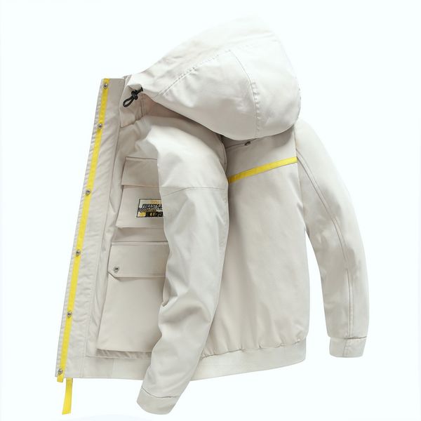 men's jacket spring and summer fashion trend casual loose large size solid color yellow black street hip hop men's clothing, Black;brown
men's jacket spring and summer fashion trend casual loose large size solid color yellow black street hip hop men's clothing, Black;brown