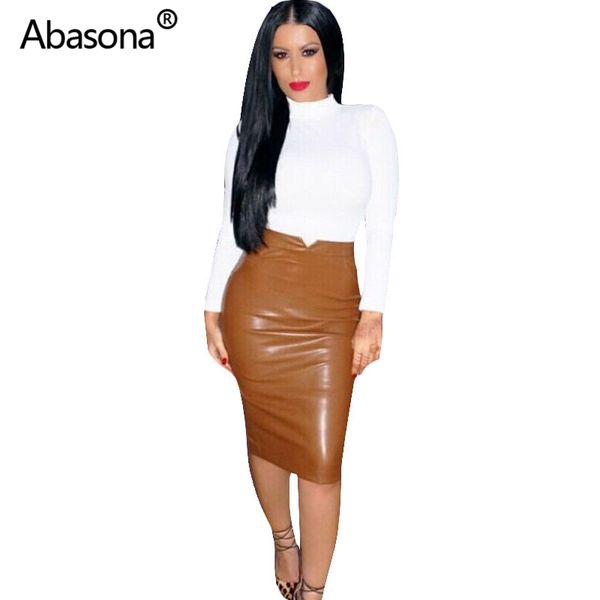 women pu leather skirt autumn streetwear casual office work wear bodycon pencil skirt high waist long velvet skirts women jupe, Black
women pu leather skirt autumn streetwear casual office work wear bodycon pencil skirt high waist long velvet skirts women jupe, Black