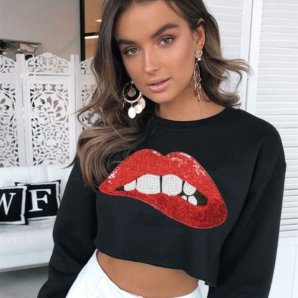 женская толстовка multicolor блестки sexy lips печатные мода сыпучие пуловеры crewneck толстовка повседневный пуловер для женщин, Black
женская толстовка multicolor блестки sexy lips печатные мода сыпучие пуловеры crewneck толстовка повседневный пуловер для женщин, Black