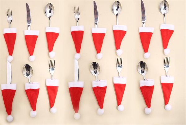 10pcs/lot 6*12cm christmas silverware holder mini xmas tree santa claus hat christmas decoration for home navidad new supplies
10pcs/lot 6*12cm christmas silverware holder mini xmas tree santa claus hat christmas decoration for home navidad new supplies