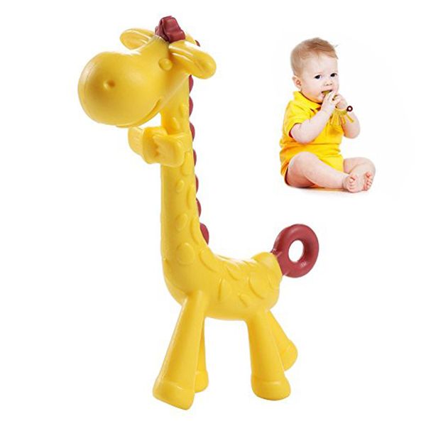 cartoon giraffe shape baby silicone pinkyellow infant teething toy new necklace hanging toy for baby activity baby play
cartoon giraffe shape baby silicone pinkyellow infant teething toy new necklace hanging toy for baby activity baby play