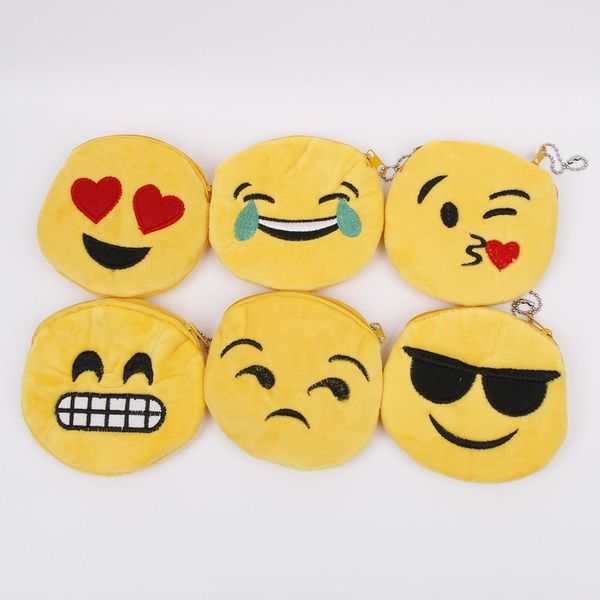 1pc cute women girls cartoon emoji smile coin bag small wallet soft plush purse zipper bag handbag fashion, Red;black
1pc cute women girls cartoon emoji smile coin bag small wallet soft plush purse zipper bag handbag fashion, Red;black