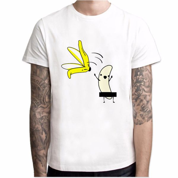 men's banana disrobe funny design print t-shirt summer humor joke hipster t-shirt white casual t shirts outfits streetwear, White;black
men's banana disrobe funny design print t-shirt summer humor joke hipster t-shirt white casual t shirts outfits streetwear, White;black