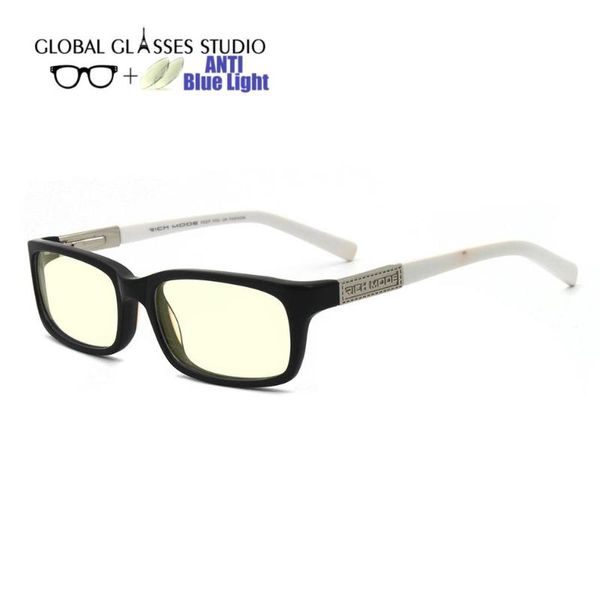 anti blue light blocking glasses acetate optical black frame white leg men lady computer eyeglasses rm00479-c5, White;black
anti blue light blocking glasses acetate optical black frame white leg men lady computer eyeglasses rm00479-c5, White;black