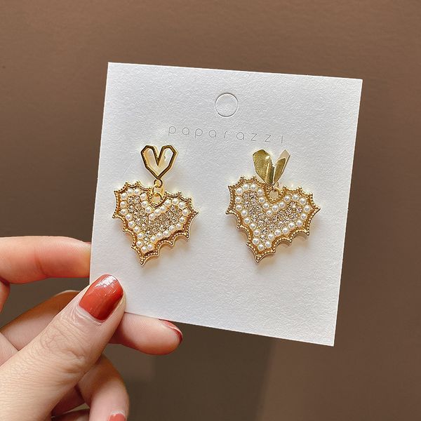 korean trendy exaggerated full crystal love pearl earrings female 2020 new design fashion elegant cute stud earring for woman, Silver
korean trendy exaggerated full crystal love pearl earrings female 2020 new design fashion elegant cute stud earring for woman, Silver