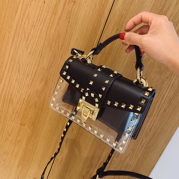 designer-2019 spring summer women lady pvc rivets transparent designer handbags flap shoulder bag crossbody messenger bags
designer-2019 spring summer women lady pvc rivets transparent designer handbags flap shoulder bag crossbody messenger bags