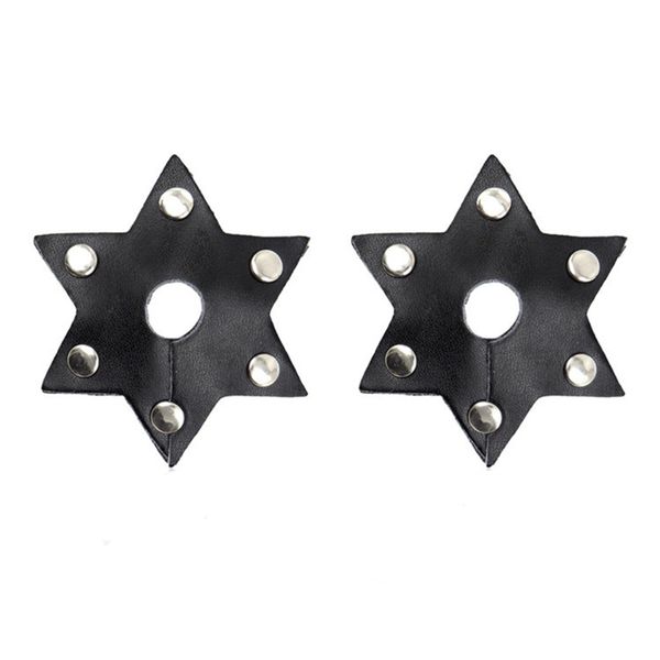 hexagram shaped nipple cover temptation pu leather pasties hollow breast stickers flirty fetish nipple covers, Black;white
hexagram shaped nipple cover temptation pu leather pasties hollow breast stickers flirty fetish nipple covers, Black;white