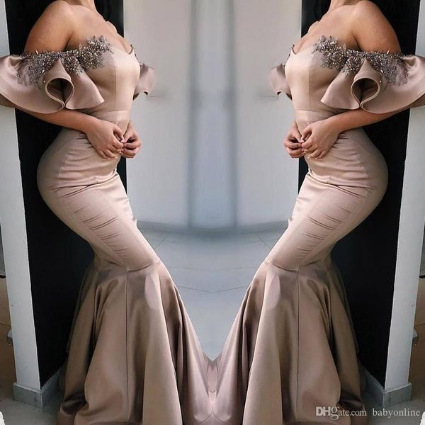 elegant mermaid prom dresses beads crystals off shoulder ruffles train long women formal long party dresses 2019 ogstuff, Black
elegant mermaid prom dresses beads crystals off shoulder ruffles train long women formal long party dresses 2019 ogstuff, Black