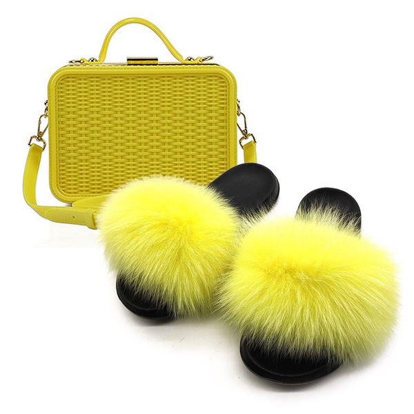 new fashion 100% real fur slippers for women customzed plush fur slides solid color female hand bags sets, Black
new fashion 100% real fur slippers for women customzed plush fur slides solid color female hand bags sets, Black