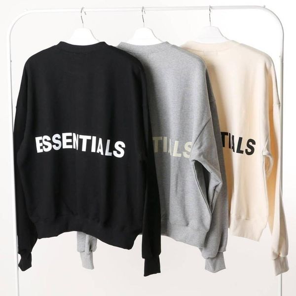 qoolxcwear men/women hoodies sweatshirts kanye west fog loose ovesized hoodies essentials hip hop cotton sweatshirts, Black