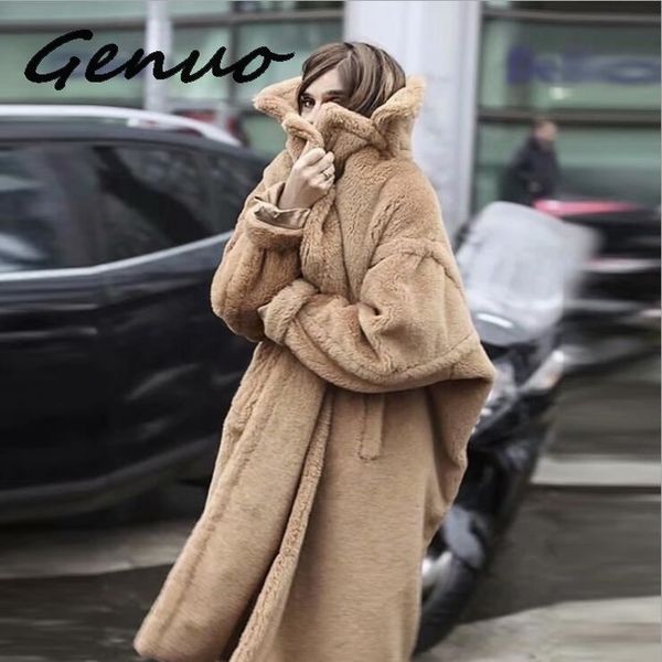 genuo new 2019 autumn and winter turn-down collar full sleeves pocket fur patchwork thickness coat female warm teddy jacket, Black
genuo new 2019 autumn and winter turn-down collar full sleeves pocket fur patchwork thickness coat female warm teddy jacket, Black