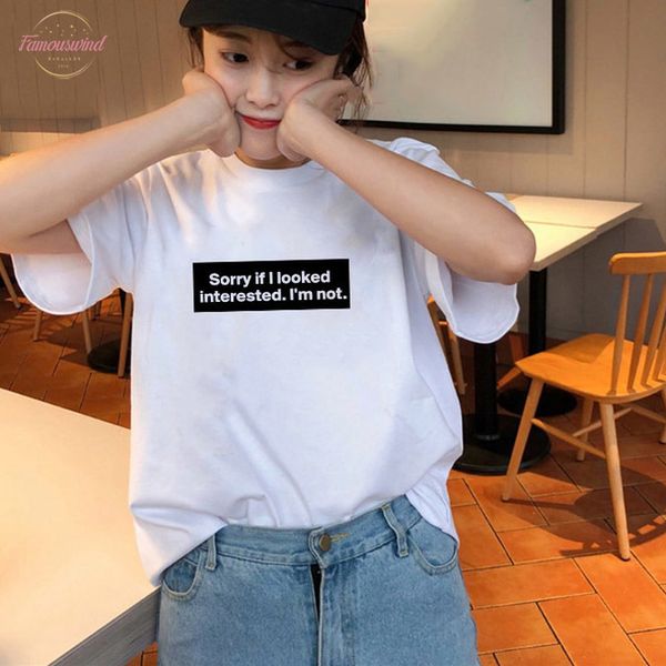letter sorry if i look interested im not quotes funny tee women tumblr grunge fashion white tee summer street style wear fh90
letter sorry if i look interested im not quotes funny tee women tumblr grunge fashion white tee summer street style wear fh90