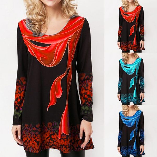 women floral print o-neck full sleeve shirt plus size long loose female spring autumn female t-shirt new 2020, White
women floral print o-neck full sleeve shirt plus size long loose female spring autumn female t-shirt new 2020, White