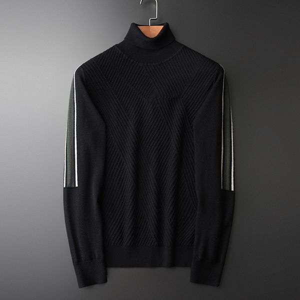 minglu black sweater men luxury jacquard turtleneck wool mens sweaters winter slim fit thick sweaters man plus size 4xl, White;black
minglu black sweater men luxury jacquard turtleneck wool mens sweaters winter slim fit thick sweaters man plus size 4xl, White;black