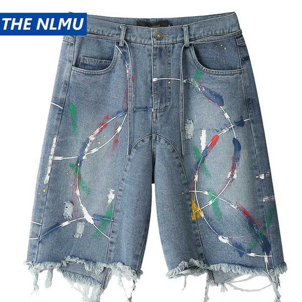 men's shorts 2021 hip hop denim streetwear washed paint distressed jeans men harajuku cotton summer short pant wo292, White;black
men's shorts 2021 hip hop denim streetwear washed paint distressed jeans men harajuku cotton summer short pant wo292, White;black