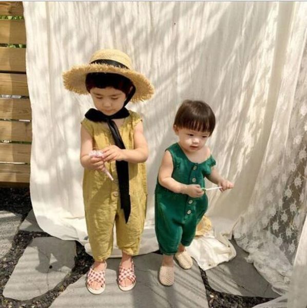 2020 new wholesale girls boys overalls summer cotton linen fashion kids pants 1-7 years hv793, Blue
2020 new wholesale girls boys overalls summer cotton linen fashion kids pants 1-7 years hv793, Blue