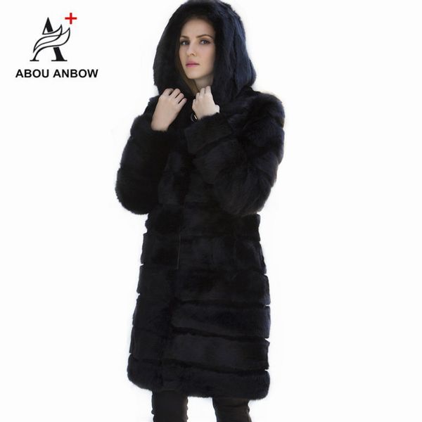 2019 real fur coat female classic natural fur outerwear women slim long coat plus size overcoat with hooded, Black
2019 real fur coat female classic natural fur outerwear women slim long coat plus size overcoat with hooded, Black
