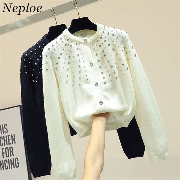 neploe heavy diamonds sweater cardigan long sleeve o-neck knitted jacket 2019 new single breasted knitwear coat women 37760, White;black
neploe heavy diamonds sweater cardigan long sleeve o-neck knitted jacket 2019 new single breasted knitwear coat women 37760, White;black